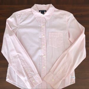 Abercrombie & Fitch Baby Pink Collared Shirt